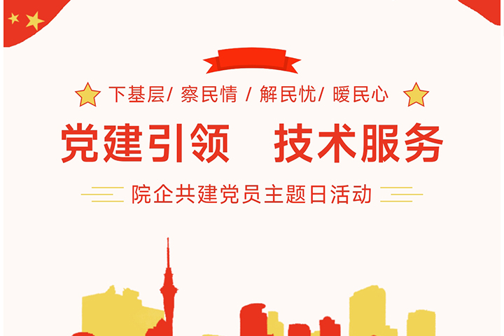 “黨建引領(lǐng)，技術(shù)服務(wù)”---院企共建黨員主題日活動